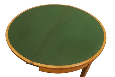 Lot 516 - A late George III satinwood card table