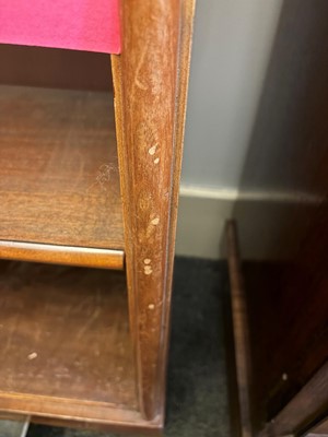 Lot 509 - A walnut open bookcase