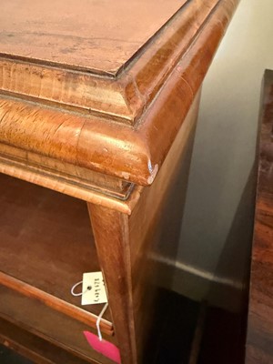 Lot 509 - A walnut open bookcase