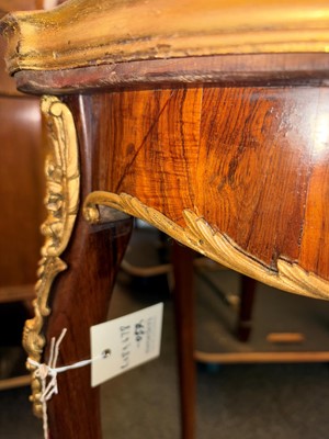 Lot 517 - A French kingwood and ormolu-mounted breccia marble occasional table