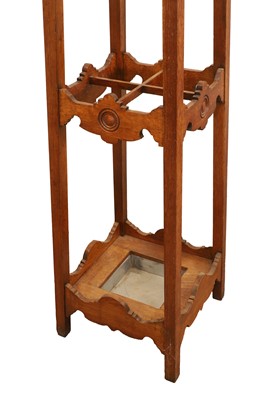 Lot 518 - An Arts and Crafts oak coat stand