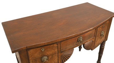 Lot 520 - A Scottish George II mahogany bow front dressing table