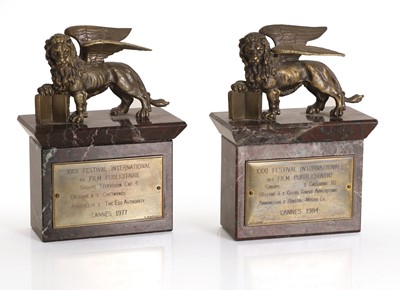 Lot 251 - A pair of Cannes Festival Internazionale trophies