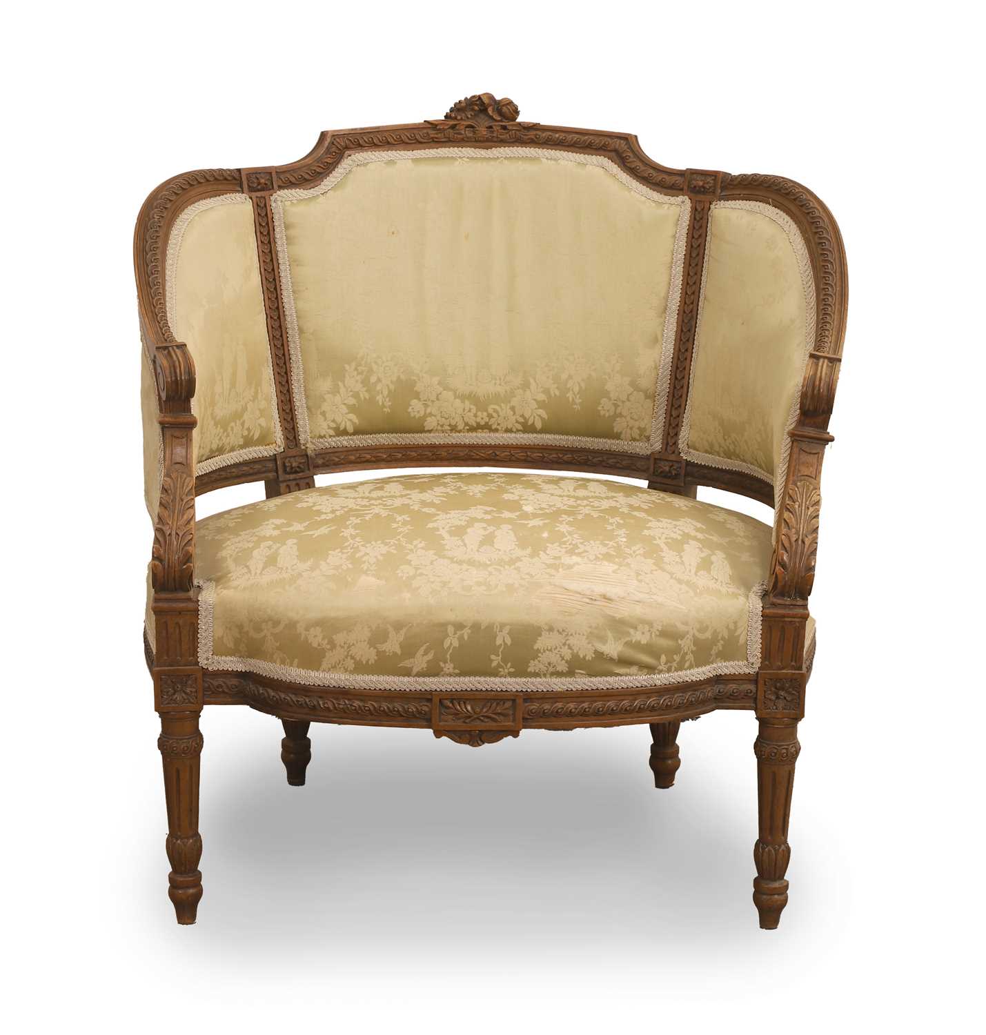 Lot 503 - A Louis XVI-style canapé