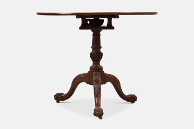 Lot 96 - A George III mahogany tripod table