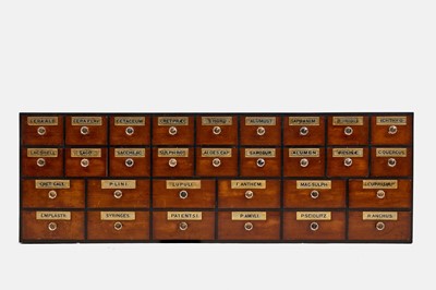 Lot 236 - A Victorian mahogany apothecary cabinet