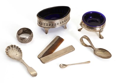 Lot 12 - A George III silver salt