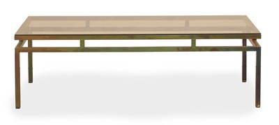 Lot 503 - A brass coffee table