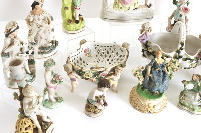 Lot 104 - A large collection of Staffordshire figures