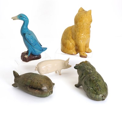 Lot 103 - A collection of ceramic animals