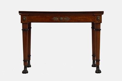 Lot A Regency mahogany console table in the manner of George Oakley
