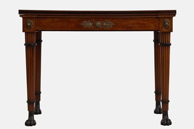 Lot A Regency mahogany console table in the manner of George Oakley