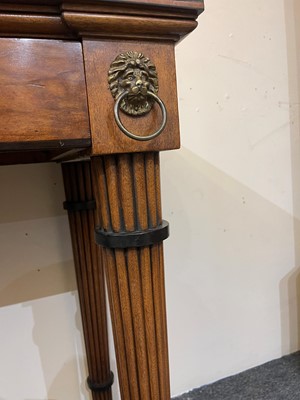 Lot 192 - A Regency mahogany console table in the manner of George Oakley