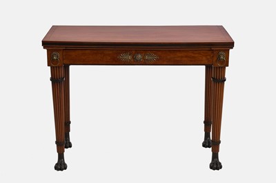 Lot A Regency mahogany console table in the manner of George Oakley