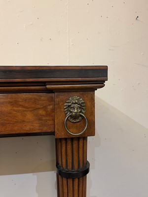Lot 192 - A Regency mahogany console table in the manner of George Oakley