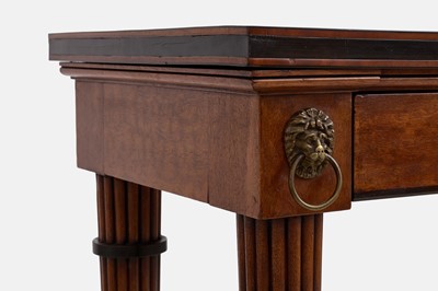 Lot A Regency mahogany console table in the manner of George Oakley