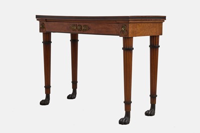 Lot A Regency mahogany console table in the manner of George Oakley