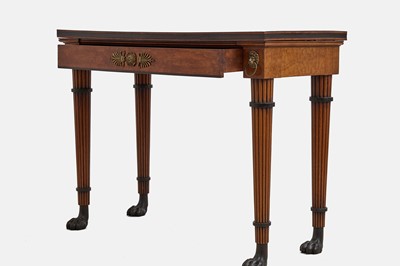 Lot A Regency mahogany console table in the manner of George Oakley