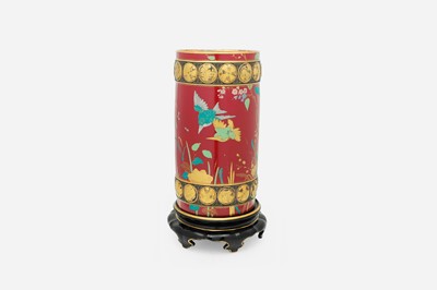 Lot 320 - A glazed earthenware vase in the manner of Minton Pottery