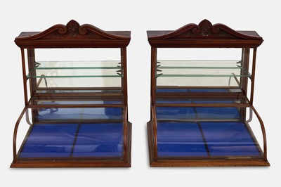 Lot 183 - A pair of mahogany shop display cabinets