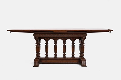 Lot 240 - A Renaissance walnut draw-leaf table