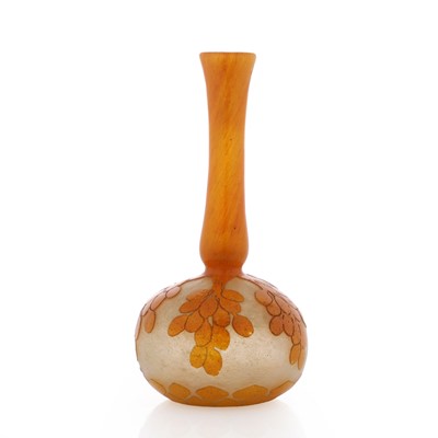 Lot 180 - A Le Verre Français 'Dattiers' glass vase