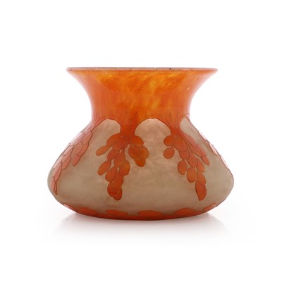 Lot 174 - A Le Verre Français 'Dattiers' small glass vase