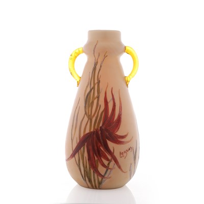 Lot 85 - A Legras twin-handled vase