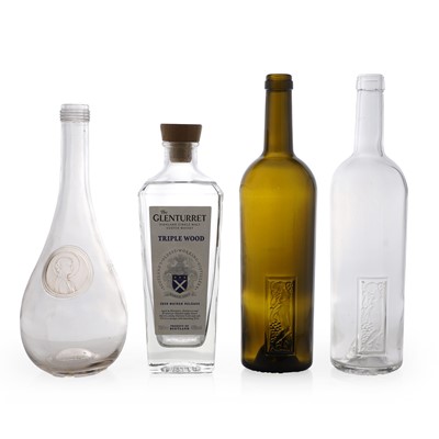 Lot 155 - A group of four Lalique glass bottles