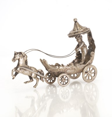 Lot 43 - A silver figural salt cellar