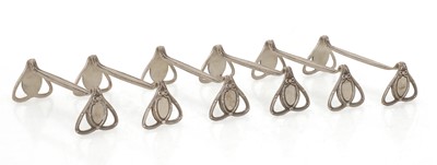 Lot 42 - A group of six silver knife rests