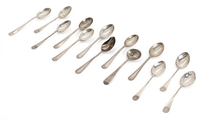 Lot 6 - A collection of silver teaspoons