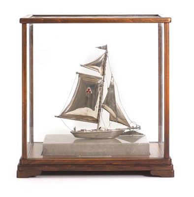 Lot 13 - A Yokohama Shipyard & Engine Works silver model