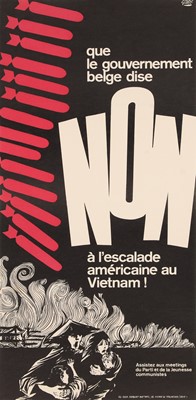 Lot 173 - 'Solidarité avec le Vietnam', a Belgian Communist Party poster