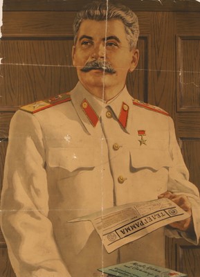 Lot 64 - A Soviet propaganda poster of Joseph Stalin