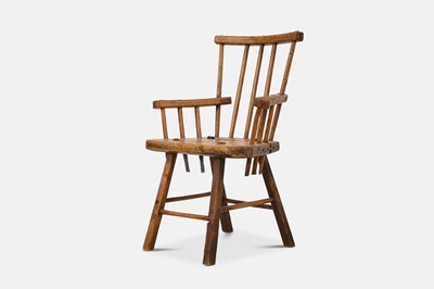 Lot 234 - An ash stick-back chair