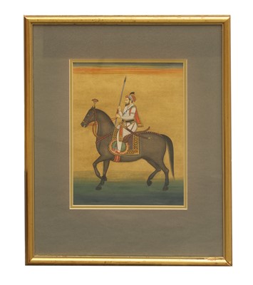 Lot 319 - An Indian equestrian painting