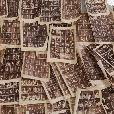 Lot 432 - A large quantity of Victorian-era nude contact sheets