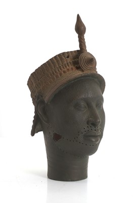 Lot 333 - A composition head of Yoruba king (Ooni)