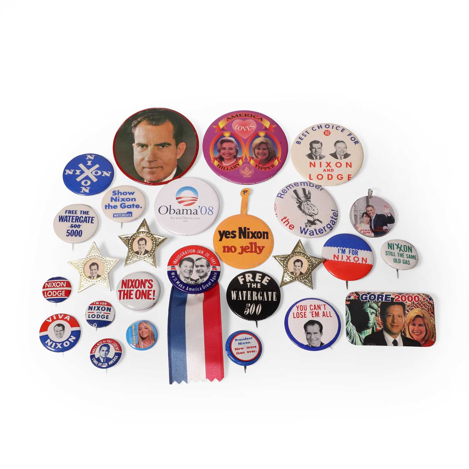 Lot 175 - A collection of American political badges