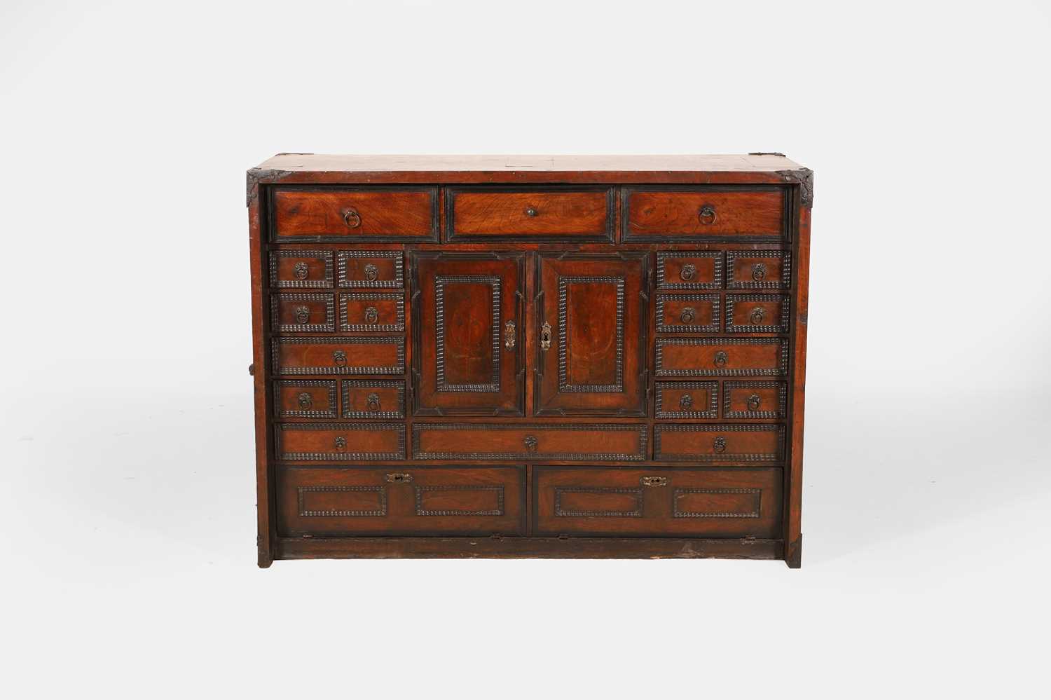 Lot 271 - A baroque walnut cabinet