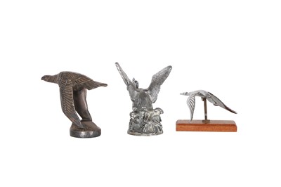 Lot 26 - A group of car mascots depicting birds