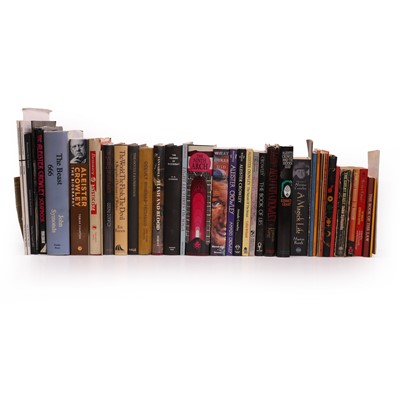 Lot 34 - A large group of books relating to Aleister Crowley, witchcraft and the occult