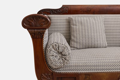 Lot 95 - A neoclassical mahogany sofa