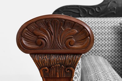 Lot 95 - A neoclassical mahogany sofa