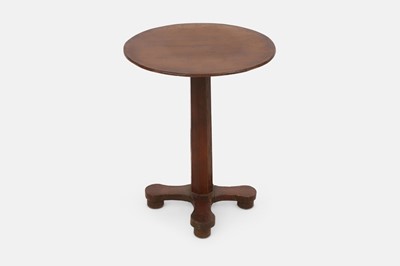 Lot 262 - A vernacular mahogany and oak occasional table