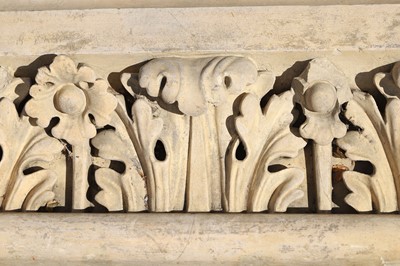 Lot 418 - A pair of buff terracotta tiles by J Stiff & Sons of Lambeth