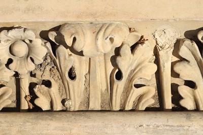 Lot 419 - A pair of buff terracotta tiles by J Stiff & Sons of Lambeth