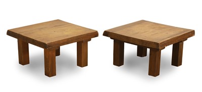Lot 511 - A pair of wooden stools