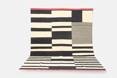 Lot 195 - A Bauhaus-inspired flat-weave wool carpet